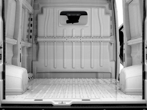 Peugeot e Boxer Van L3H2 HQ Interior 2025 3D Model