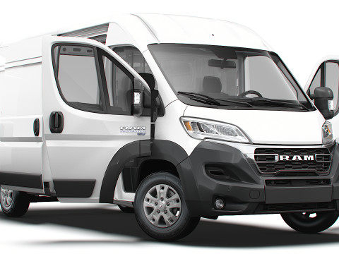 RAM Promaster e Van L3H2 HQ Interior 2025 3Dモデル