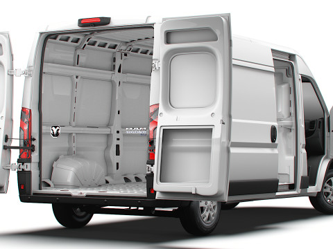 RAM Promaster e Van L3H2 HQ Interior 2025 3Dモデル