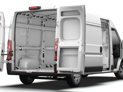 RAM Promaster e Van L3H2 HQ Interior 2025 3D Model