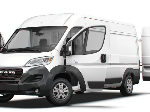 RAM Promaster e Van L3H2 HQ Interior 2025 3Dモデル