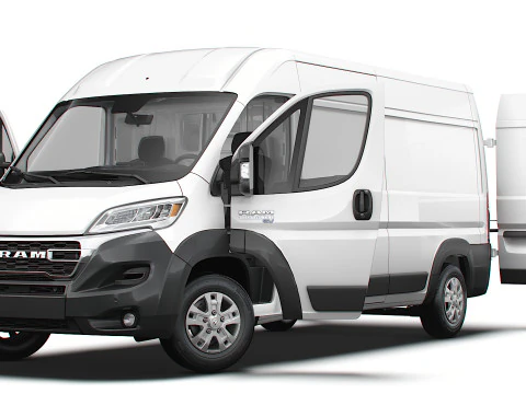 RAM Promaster e Van L3H2 HQ Interior 2025 3D Model