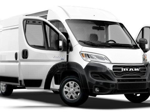 RAM Promaster e Van L3H2 HQ Interior 2025 3D Model