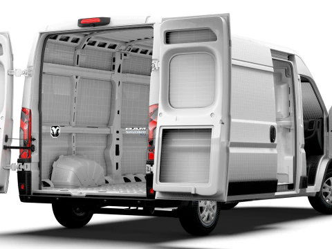 RAM Promaster e Van L3H2 HQ Interior 2025 3D Model