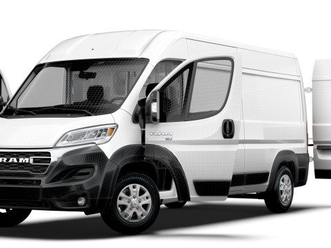 RAM Promaster e Van L3H2 HQ Interior 2025 3Dモデル