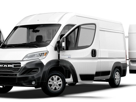 RAM Promaster e Van L3H2 HQ Interior 2025 3D Model