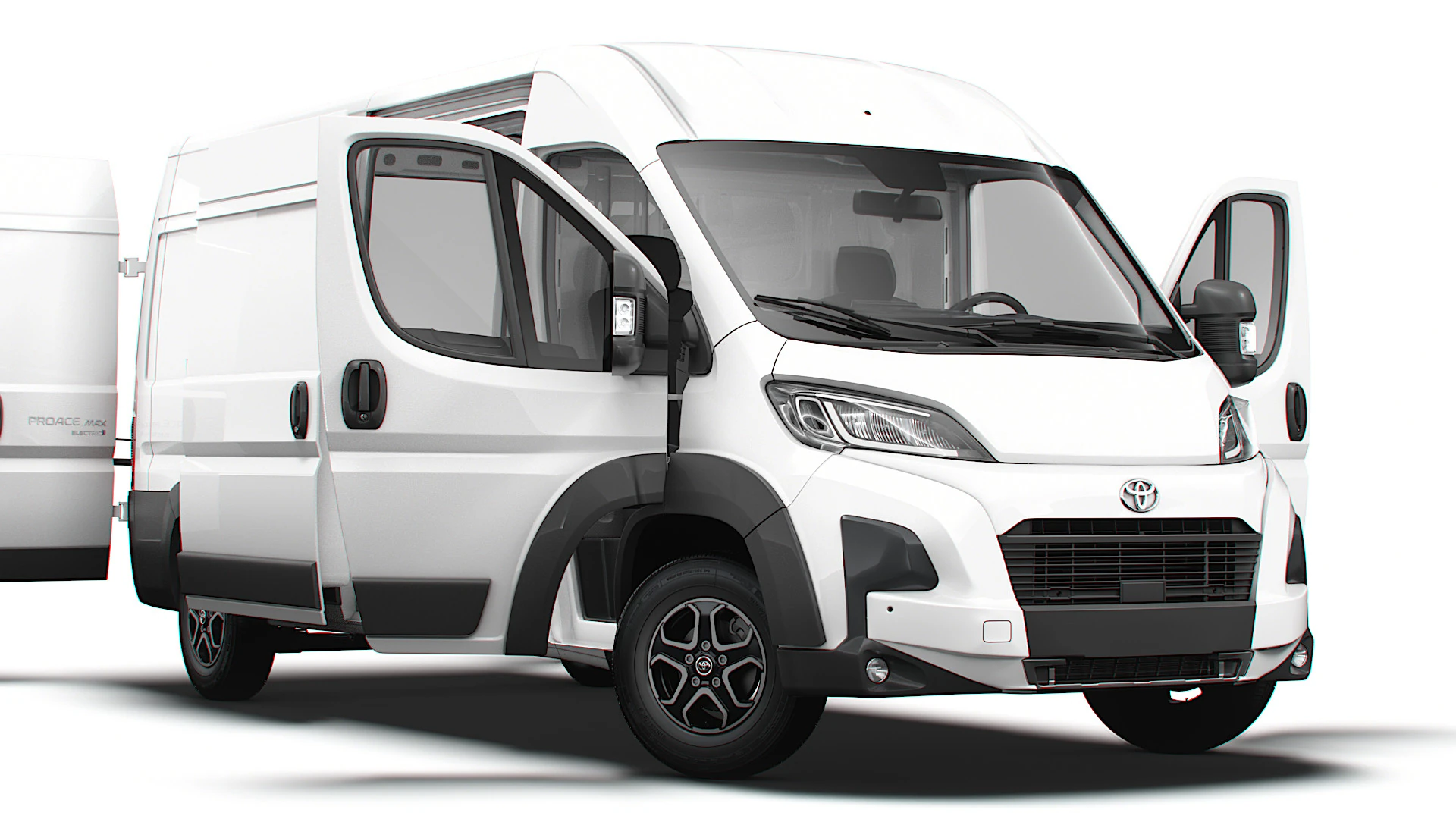 Toyota ProAce Electric Max Van L3H2 HQ Interior 2025 3D Model .c4d .max .obj .3ds .fbx .stl .blend