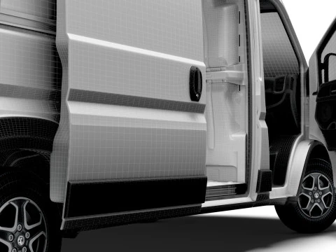 Vauxhall Movano e Van L3H2 HQ Interior 2025 3D Model