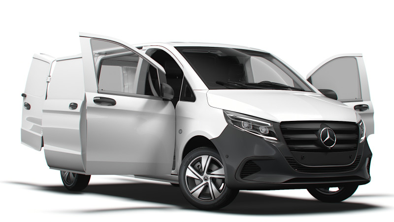 Mercedes Benz Vito L2 HQ Interior 2025 3D Model .c4d .max .obj .3ds .fbx .stl .blend
