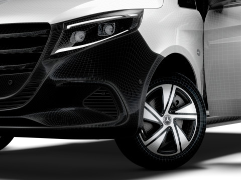Mercedes Benz Vito L2 HQ Interior 2025 3D Model