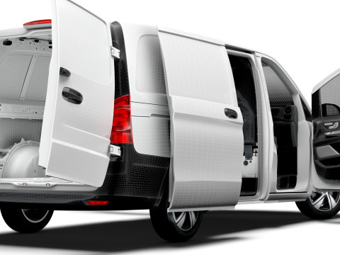 Mercedes Benz Vito L2 HQ Interior 2025 3D Model