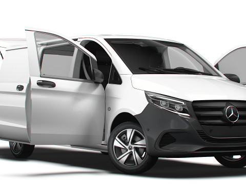 Mercedes Benz Vito Valve L2 HQ Interior 2024 Modelo 3D