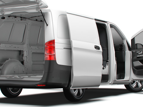 Mercedes Benz Vito Valve L2 HQ Interior 2024 3D Model