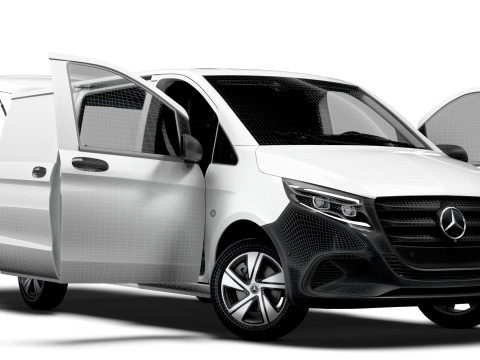 Mercedes Benz Vito Valve L2 HQ Interior 2024 3D Model