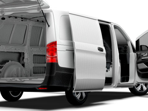 Mercedes Benz Vito Valve L2 HQ Interior 2024 3D Model
