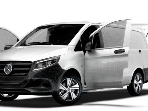Mercedes Benz Vito Valve L2 HQ Interior 2024 3D Model
