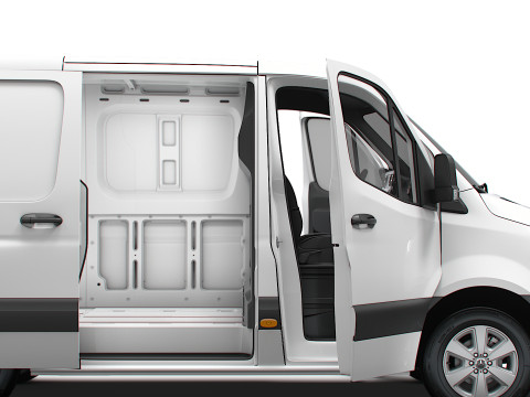 Mercedes Benz Sprinter L1H1 FWD HQ Interior 2025 3D मॉडल