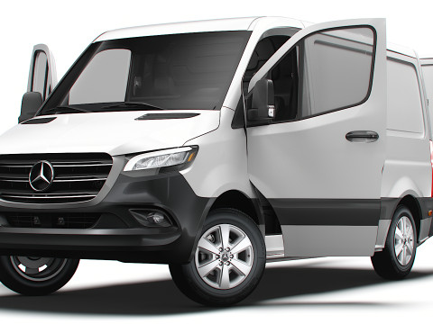 Mercedes Benz Sprinter L1H1 FWD HQ Interior 2025 3D मॉडल