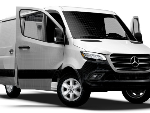 Mercedes Benz Sprinter L1H1 FWD HQ Interior 2025 3D मॉडल