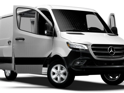Mercedes Benz Sprinter L1H1 FWD HQ Interior 2025 3D Model