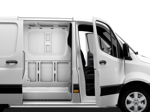 Mercedes Benz Sprinter L1H1 FWD HQ Interior 2025 3D मॉडल