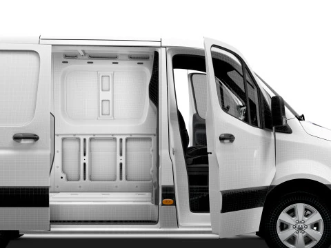 Mercedes Benz Sprinter L1H1 FWD HQ Interior 2025 3D Model