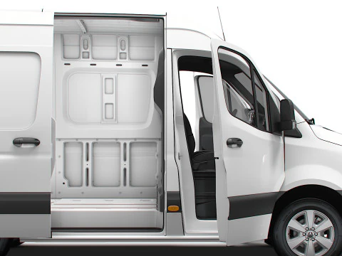 Mercedes Benz Sprinter L1H2 FWD HQ Interior 2025 3D Model