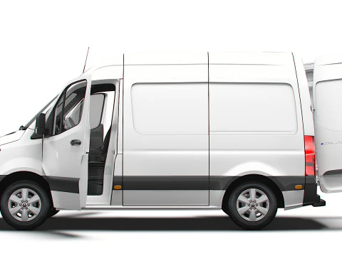 Mercedes Benz Sprinter L1H2 FWD HQ Interior 2025 3D Model