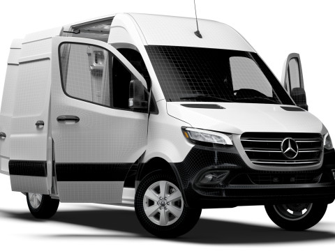 Mercedes Benz Sprinter L1H2 FWD HQ Interior 2025 3D 모델