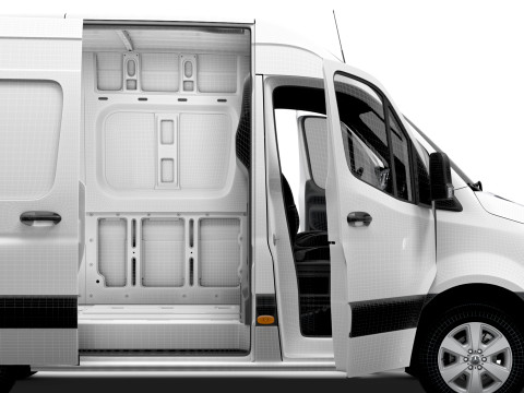 Mercedes Benz Sprinter L1H2 FWD HQ Interior 2025 3D 모델