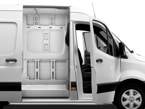 Mercedes Benz Sprinter L1H2 FWD HQ Interior 2025 3D Model