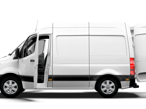 Mercedes Benz Sprinter L1H2 FWD HQ Interior 2025 3D Model
