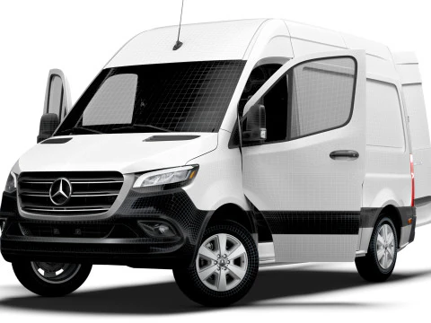 Mercedes Benz Sprinter L1H2 FWD HQ Interior 2025 3D Model