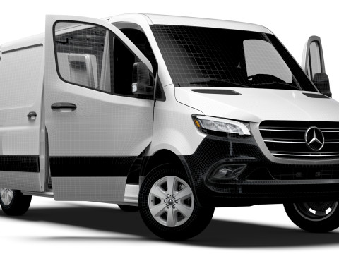 Mercedes Benz Sprinter L2H1 FWD HQ Interior 2025 3D 모델