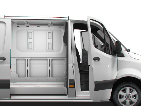 Mercedes Benz Sprinter L2H1 RWD HQ Interior 2025 3D 모델