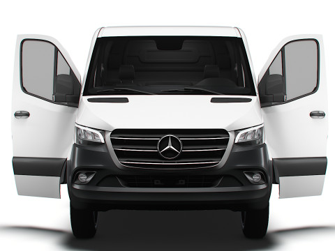 Mercedes Benz Sprinter L2H1 RWD HQ Interior 2025 3D 모델