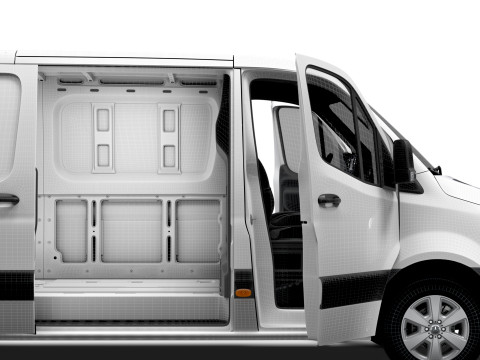 Mercedes Benz Sprinter L2H1 RWD HQ Interior 2025 3D 모델