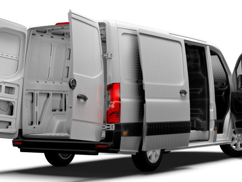 Mercedes Benz Sprinter L2H1 RWD HQ Interior 2025 3D 모델