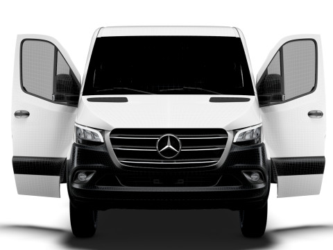 Mercedes Benz Sprinter L2H1 RWD HQ Interior 2025 3D 모델