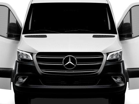 Mercedes Benz Sprinter L2H1 RWD HQ Interior 2025 3D 모델