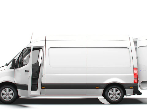 Mercedes Benz Sprinter L2H2 FWD HQ Interior 2025 3D Model