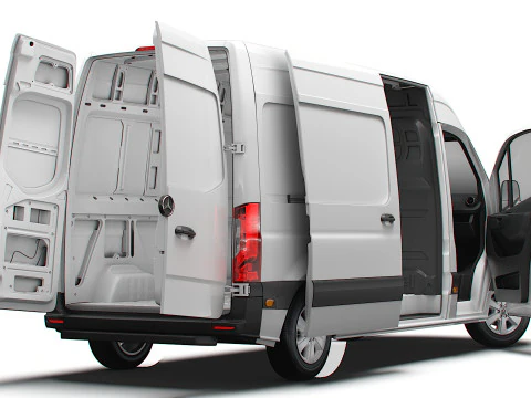 Mercedes Benz Sprinter L2H2 FWD HQ Interior 2025 3D Model