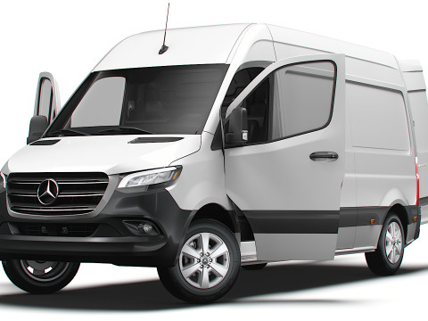 Mercedes Benz Sprinter L2H2 FWD HQ Interior 2025 3D 모델