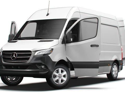 Mercedes Benz Sprinter L2H2 FWD HQ Interior 2025 3D Model