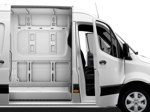 Mercedes Benz Sprinter L2H2 FWD HQ Interior 2025 3D 모델
