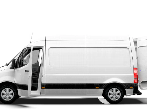 Mercedes Benz Sprinter L2H2 FWD HQ Interior 2025 3D Model