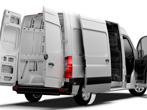 Mercedes Benz Sprinter L2H2 FWD HQ Interior 2025 3D 모델