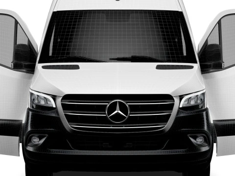 Mercedes Benz Sprinter L2H2 FWD HQ Interior 2025 3D Model