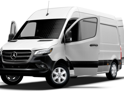 Mercedes Benz Sprinter L2H2 FWD HQ Interior 2025 3D 모델