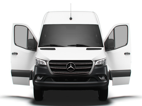 Mercedes Benz Sprinter L2H2 RWD HQ Interior 2025 3D Model